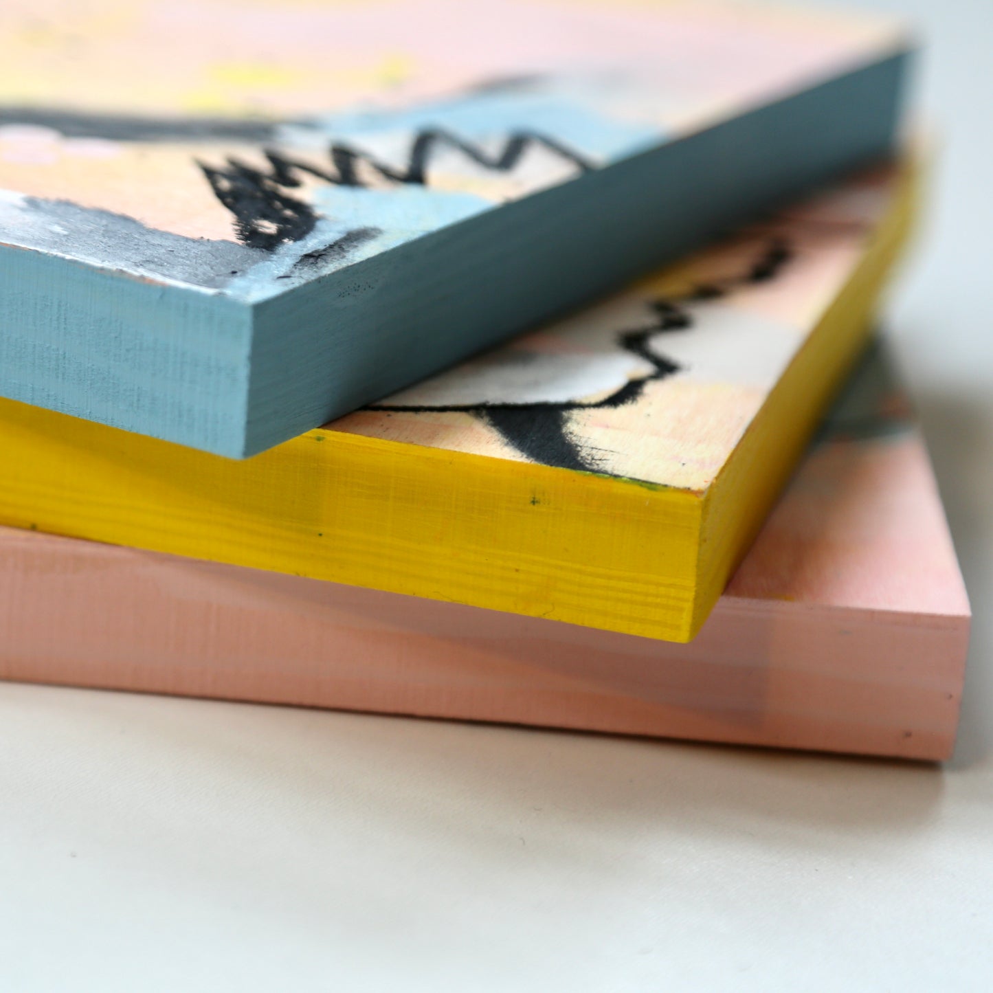 Stay Awhile – Original Abstract Paintings on Wood