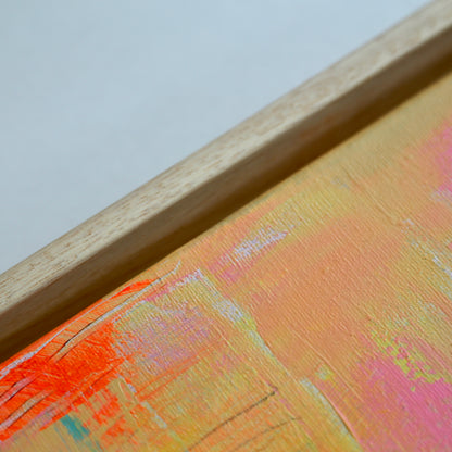 Original Abstract Painting, Paradise, 38 x 46 cm