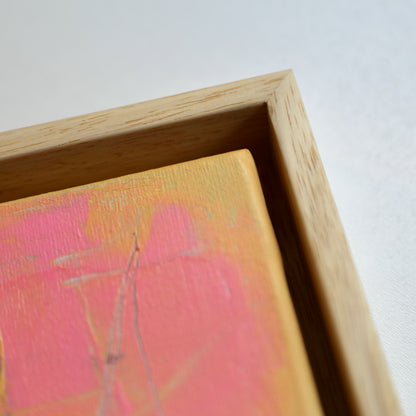 Original Abstract Painting, Paradise, 38 x 46 cm