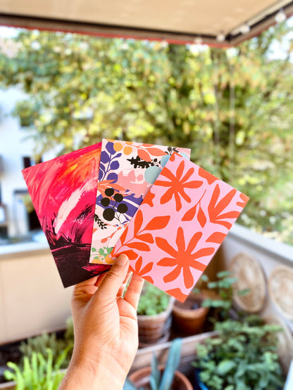 Set of 10 Postcards – Flower Power
