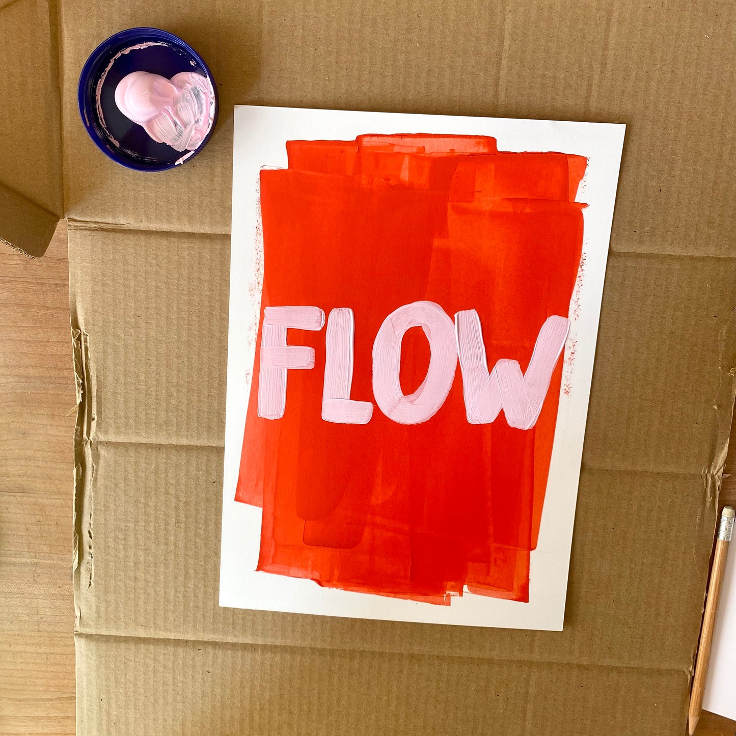 Your Word of the Year, Original Custom Painting