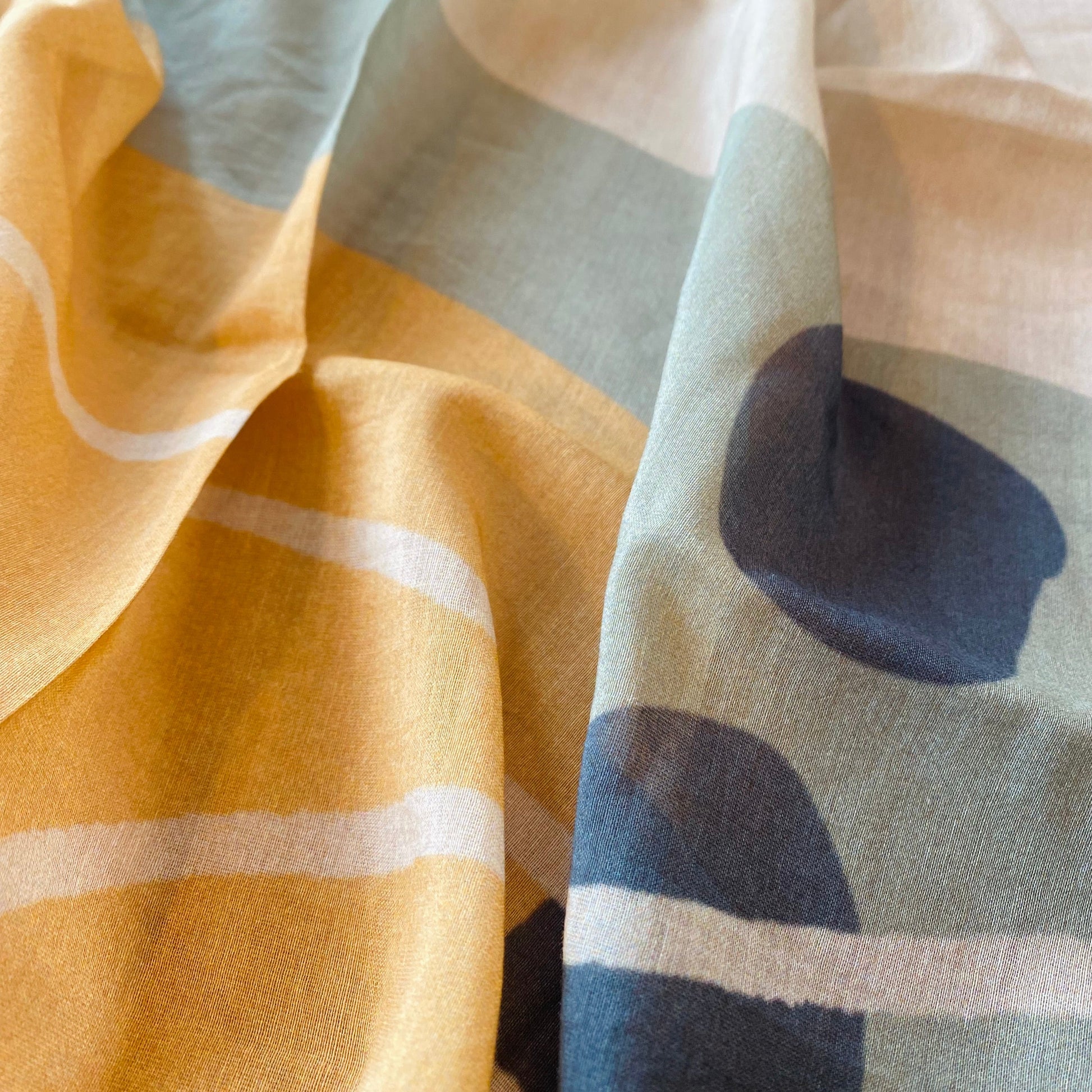 Abstract Shapes – Cotton Silk Bandana - Tania Bisaz