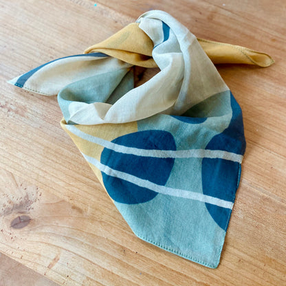 Abstract Shapes – Cotton Silk Bandana - Tania Bisaz