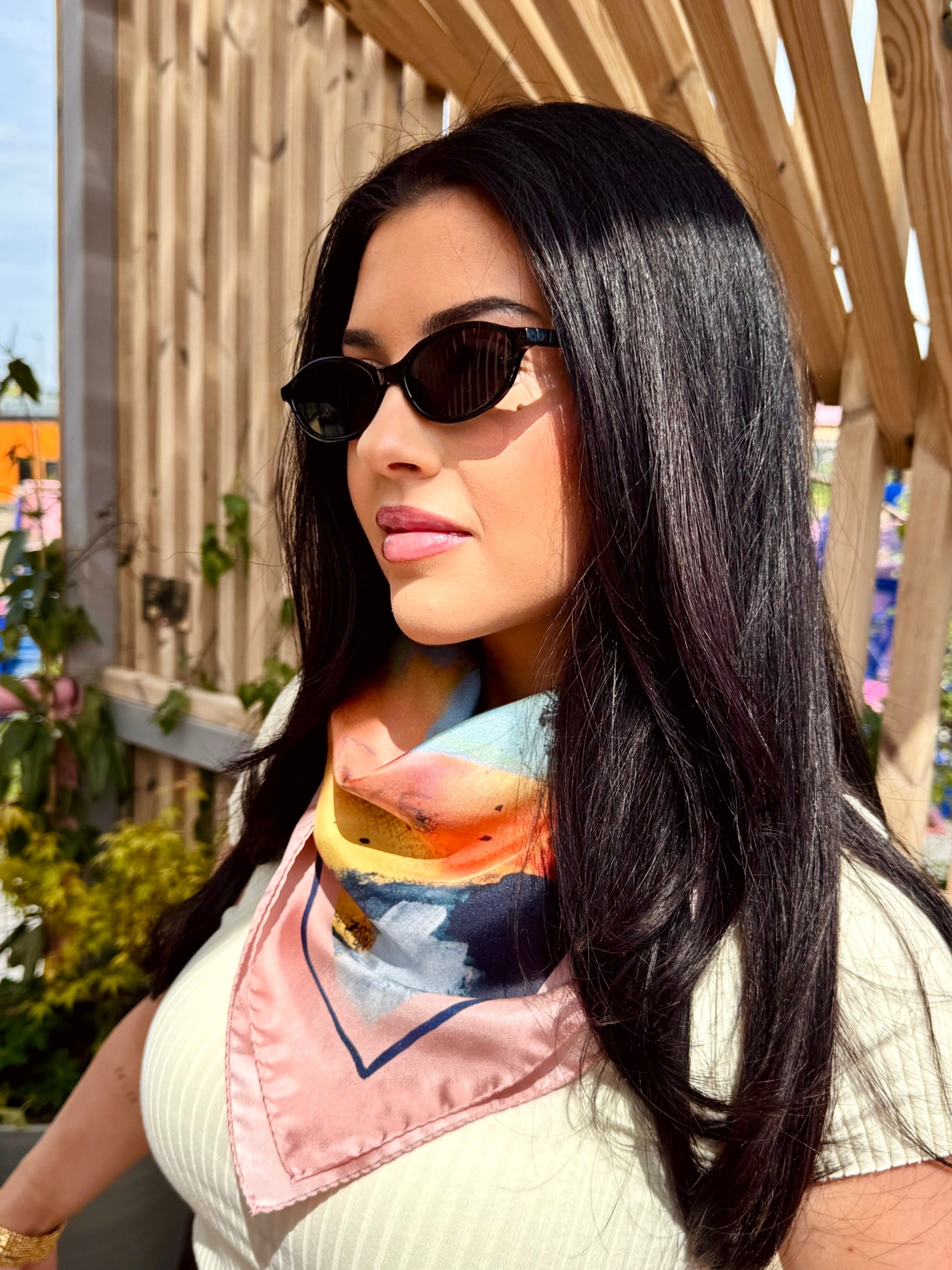 Love – Silk Foulard by Tania Bisaz × Prima Ballerina - Tania Bisaz