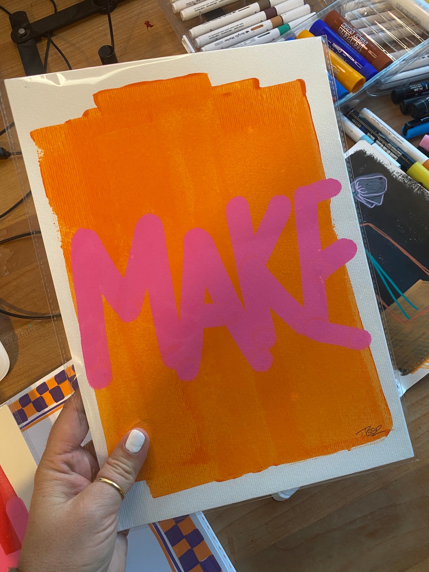 Your Word of the Year, Original Custom Painting