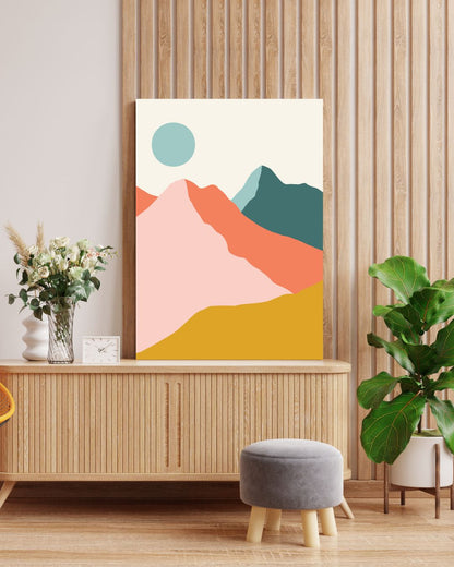Minimal Mountains, Digital Art Print